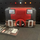 Loungefly Marvel Metallic Deadpool Cosplay Zip Around Wallet