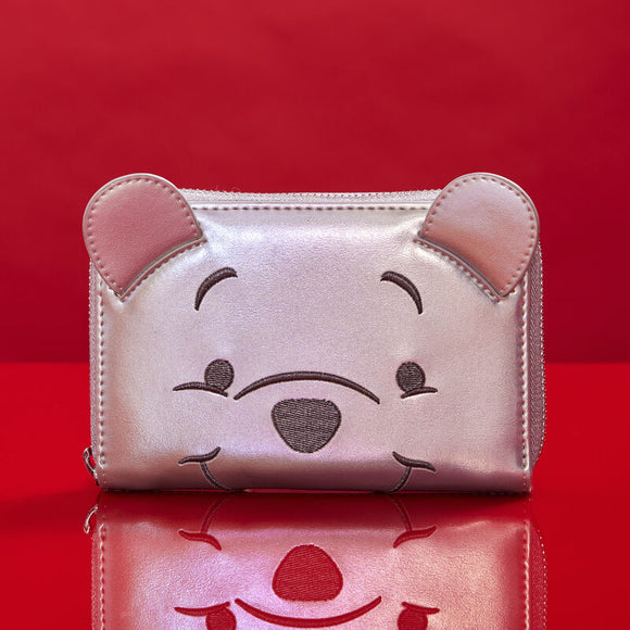 Loungefly Disney100 Exclusive Platinum Winnie the Pooh Cosplay Zip Around Wallet