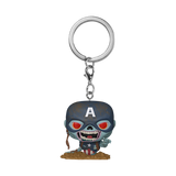 Funko Pocket Pop! Keychain Marvel Zombies Zombie Captain America Mini Figure