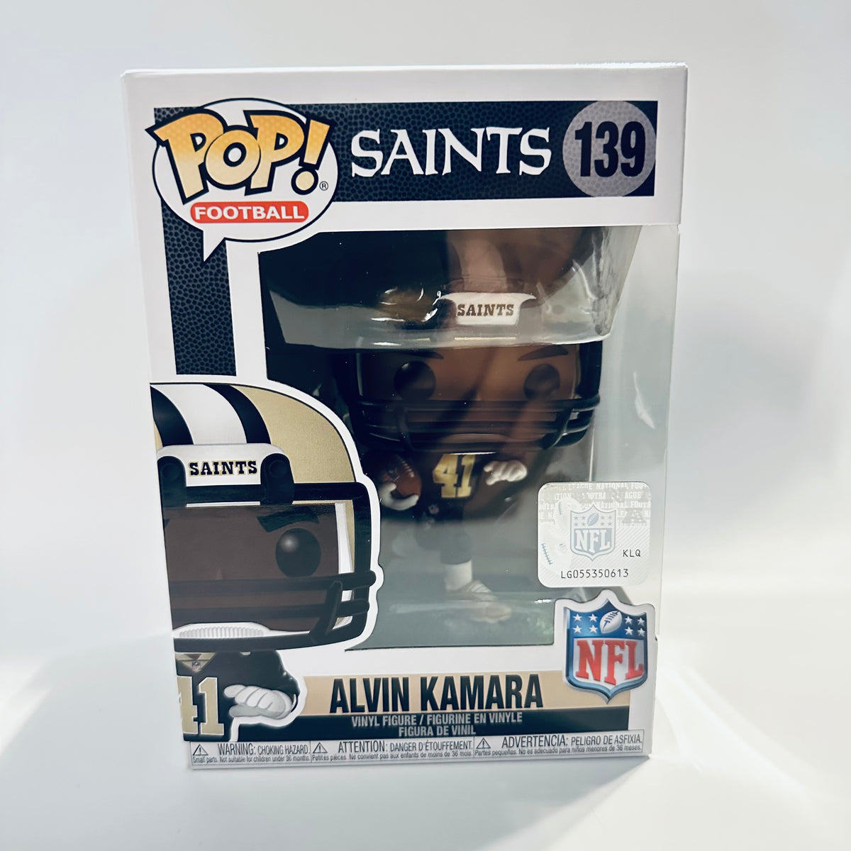 Funko POP! NFL Alvin Kamara New Orleans Saints Black Jersey Figure #139!