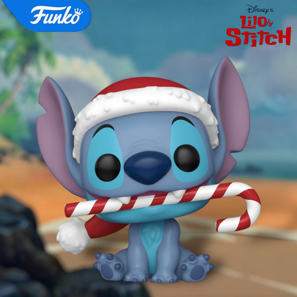 Funko POP! Disney Lilo & Stitch - Holiday Stitch with Candy Cane #1502!