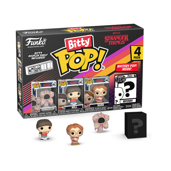 Funko Bitty Pop! Stranger Things Demogorgon, Will & Barb with Mystery Pop!