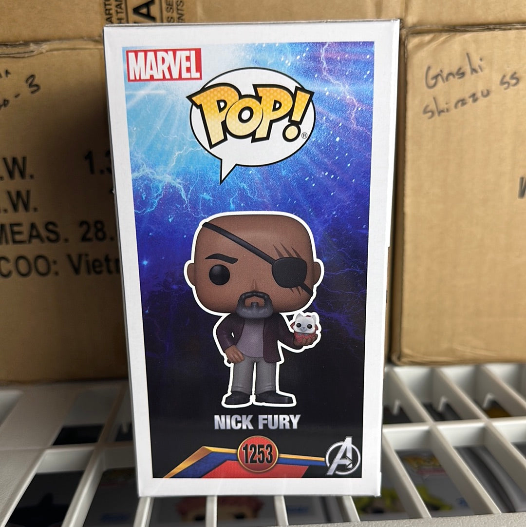 Funko Pop! The Marvels Nick Fury with Goose Figure #1253