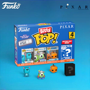 Funko Bitty Pop! Disney Pixar Sulley, Mike Wazowski & Nemo with Mystery Pop!