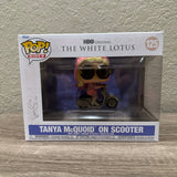 Funko POP! Rides The White Lotus Tanya McQuoid on Scooter Figure #125!