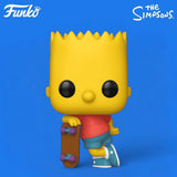 Funko POP! The Simpsons Bart Simpson with Skateboard Figure #1652