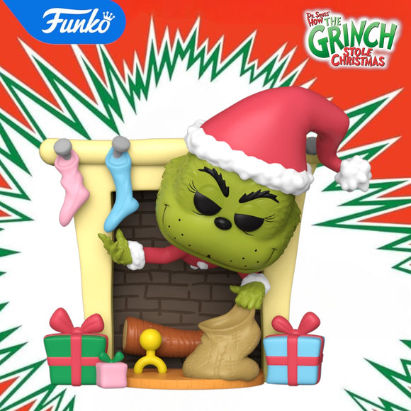 Funko Pop! Dr Seuss How the Grinch Stole Christmas - Grinch with Bag Deluxe Figure!