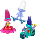 Imaginext Dreamworks Trolls Sparkle & Roll Pack, Poppy Branch & Guy Diamond 6-Piece Figure Set