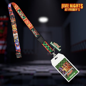 FNAF Five Nights at Freddy’s Pizza Staff ID Lanyard