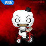 Funko POP! Horror Terrifier Art The Clown With Bike Figure #1591!