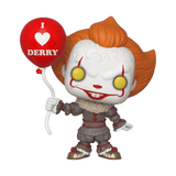 Funko POP! Horror It - Pennywise with I Love Derry Balloon Figure #780!