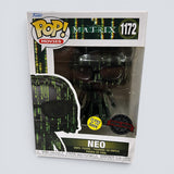 Funko POP! Movies The Matrix Resurrections Neo Glow Exclusive Figure #1172!