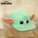 Star Wars The Mandalorian Grogu Cosplay Flat Bill SnapBack Hat