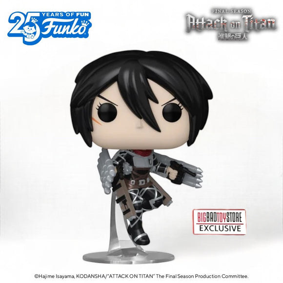 Funko POP! Anime Attack on Titan AOT Mikasa Ackerman Metallic Exclusive #1446