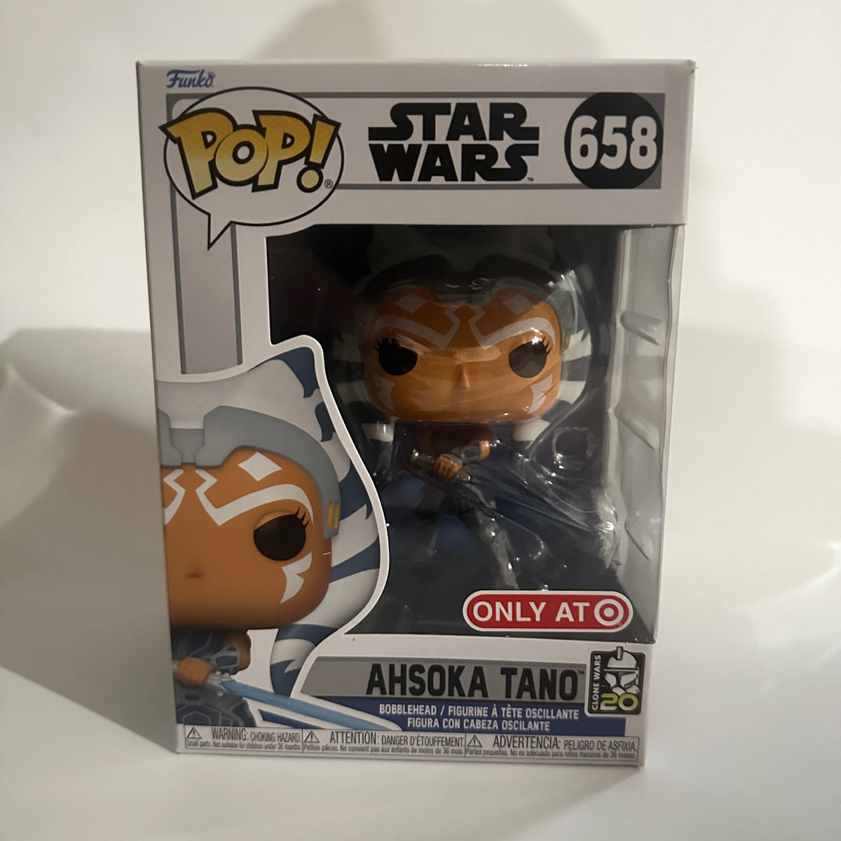 Funko POP! Star Wars Ahsoka Tano with Lightsaber Exclusive Figure #658!