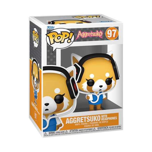 Funko POP! Sanrio Hello Kitty & Friends Aggretsuko with Headphones Figure #97