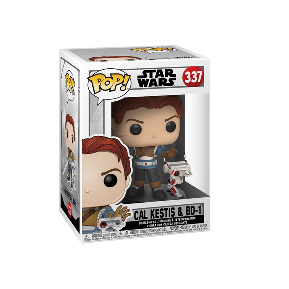 Funko POP! Star Wars Jedi Fallen Order Cal Kestis & BD-1 Figure #337!