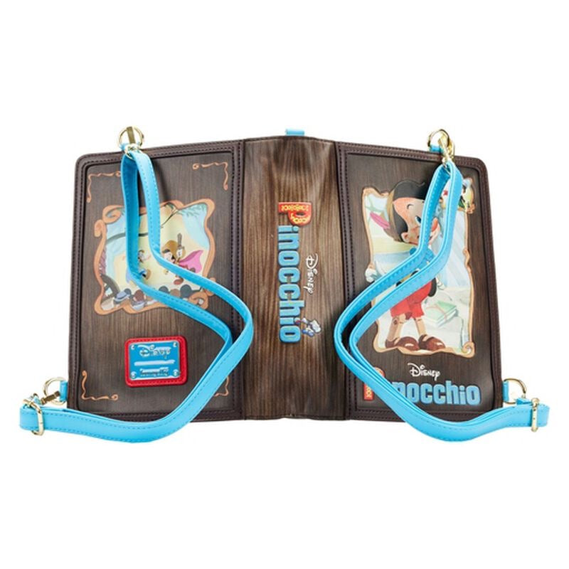 Loungefly Disney Pinocchio Story Book Convertable Backpack Crossbody Bag NEW Loungefly Disney Pinocchio Storybook Convertible Backpack  main image 3