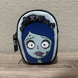 Emily the Corpse Bride Face Applique Pale Blue Cross Body Bag