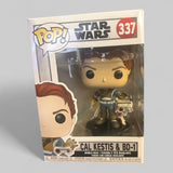 Funko POP! Star Wars Jedi Fallen Order Cal Kestis & BD-1 Figure #337!