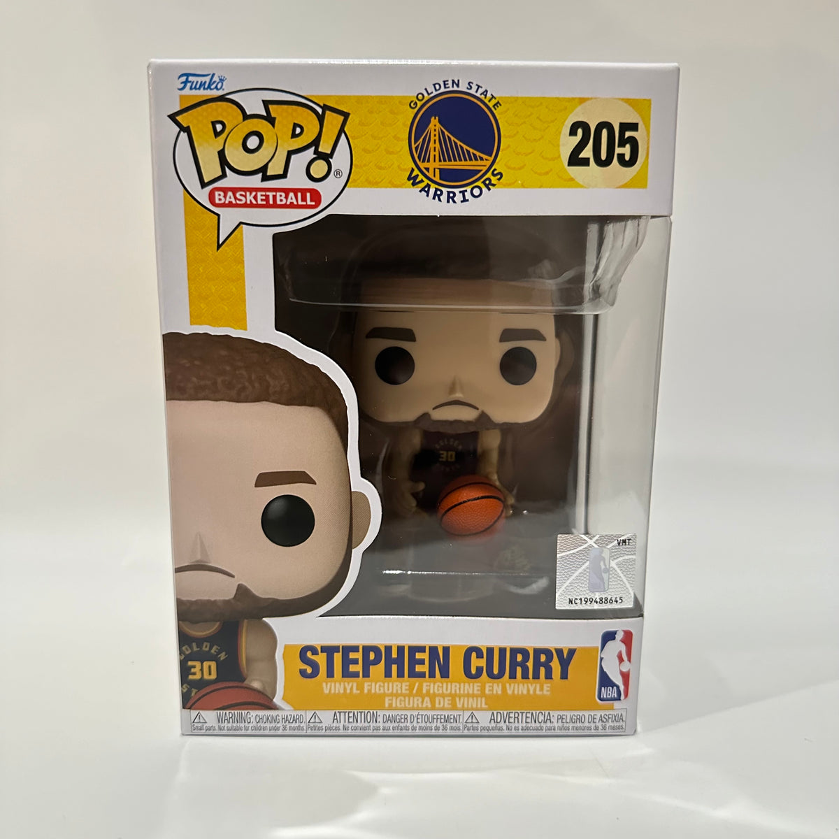 Funko POP! NBA 2024 City Edition Stephen Curry Golden State Warriors Figure #205!