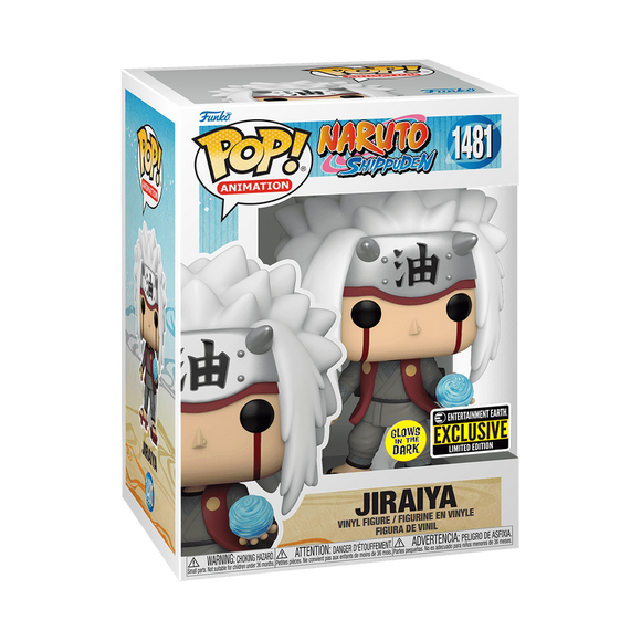 Funko POP! Anime Naruto Jiraiya Glow in the Dark Exclusive Figure #1481!