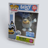 Funko POP! Bluey Jumping Flocked Exclusive Figure #2524!