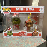 Funko Pop! Dr Seuss How the Grinch Stole Christmas Grinch & Max 2 Pack Figures!