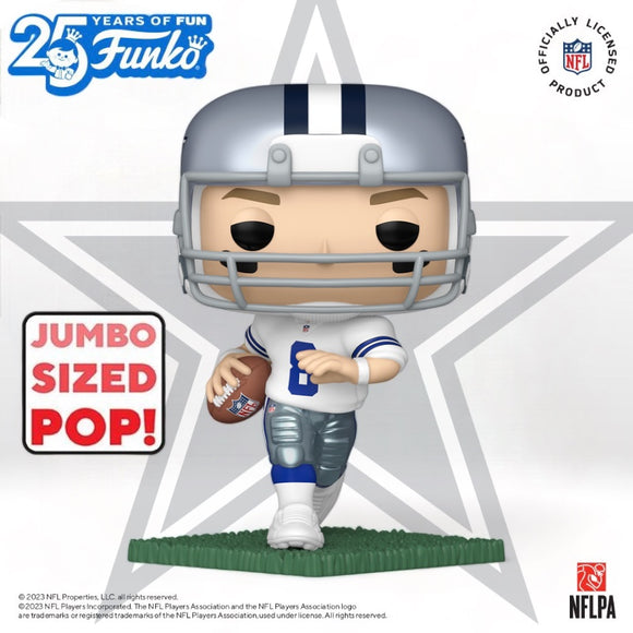 Funko Pop! NFL 10” Jumbo Troy Aikman Dallas Cowboys Figure #244!