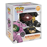 Funko POP! Overwatch D.Va with MEKA 6” Super Sized Carbon Fiber Exclusive Figure #177!