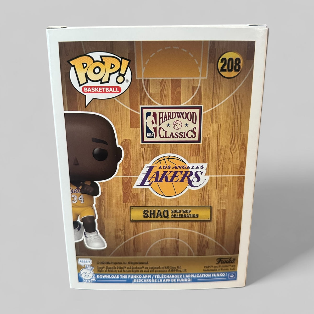 Funko POP! NBA Legends Shaq 2000 WCF Celebration LA Lakers Figure #208!