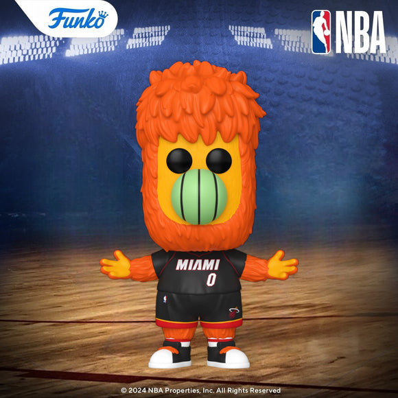 Funko POP! NBA Mascots Miami Heat Burnie Figure #09!