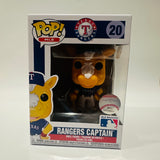 Funko POP! MOB Mascots Texas Rangers Captain Figure #20!