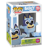Funko POP! Bluey Jumping Flocked Exclusive Figure #2524!