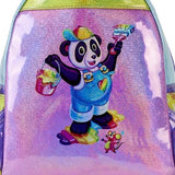 Loungefly Lisa Frank Holographic Glitter Color Block Backpack