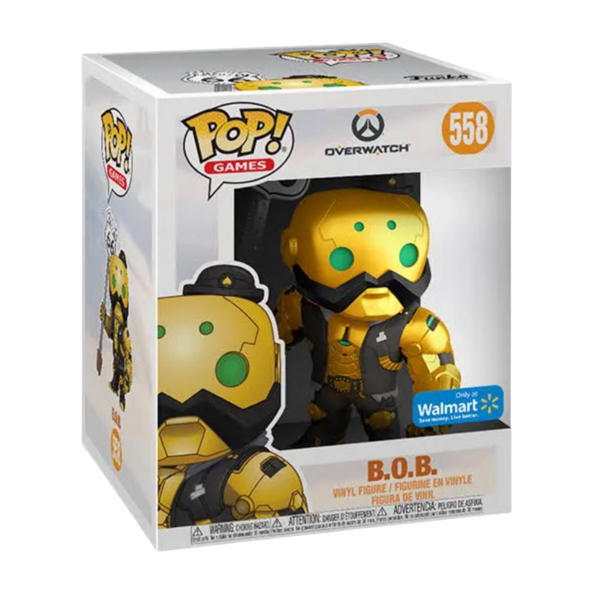Funko POP! Video Games Overwatch B.O.B. 6” Super Sized Exclusive Figure #558!