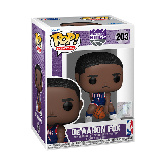 Funko POP! NBA 2024 City Edition De’Aaron Fox Sacramento Kings Figure #203!