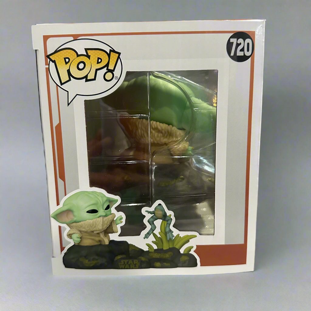 Funko Pop! Deluxe Star Wars Mandalorian Din Grogu with Frog Deluxe #720!