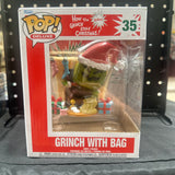 Funko Pop! Dr Seuss How the Grinch Stole Christmas - Grinch with Bag Deluxe Figure!