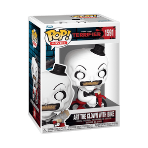 Funko POP! Horror Terrifier Art The Clown With Bike Figure #1591!