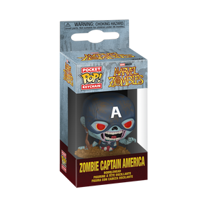 Funko Pocket Pop! Keychain Marvel Zombies Zombie Captain America Mini Figure