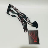 Nightmare On Elm Street Freddy Krueger Lanyard With Charm and Card Holder