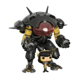 Funko POP! Overwatch D.Va with MEKA 6” Super Sized Carbon Fiber Exclusive Figure #177!