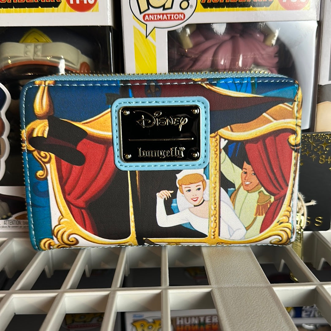 Loungefly Disney Cinderella & Prince Charming Mouse Friends Ziparound Wallet