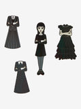 Loungefly Wednesday Addams Outfits Magnetic Paper Doll Pin Set