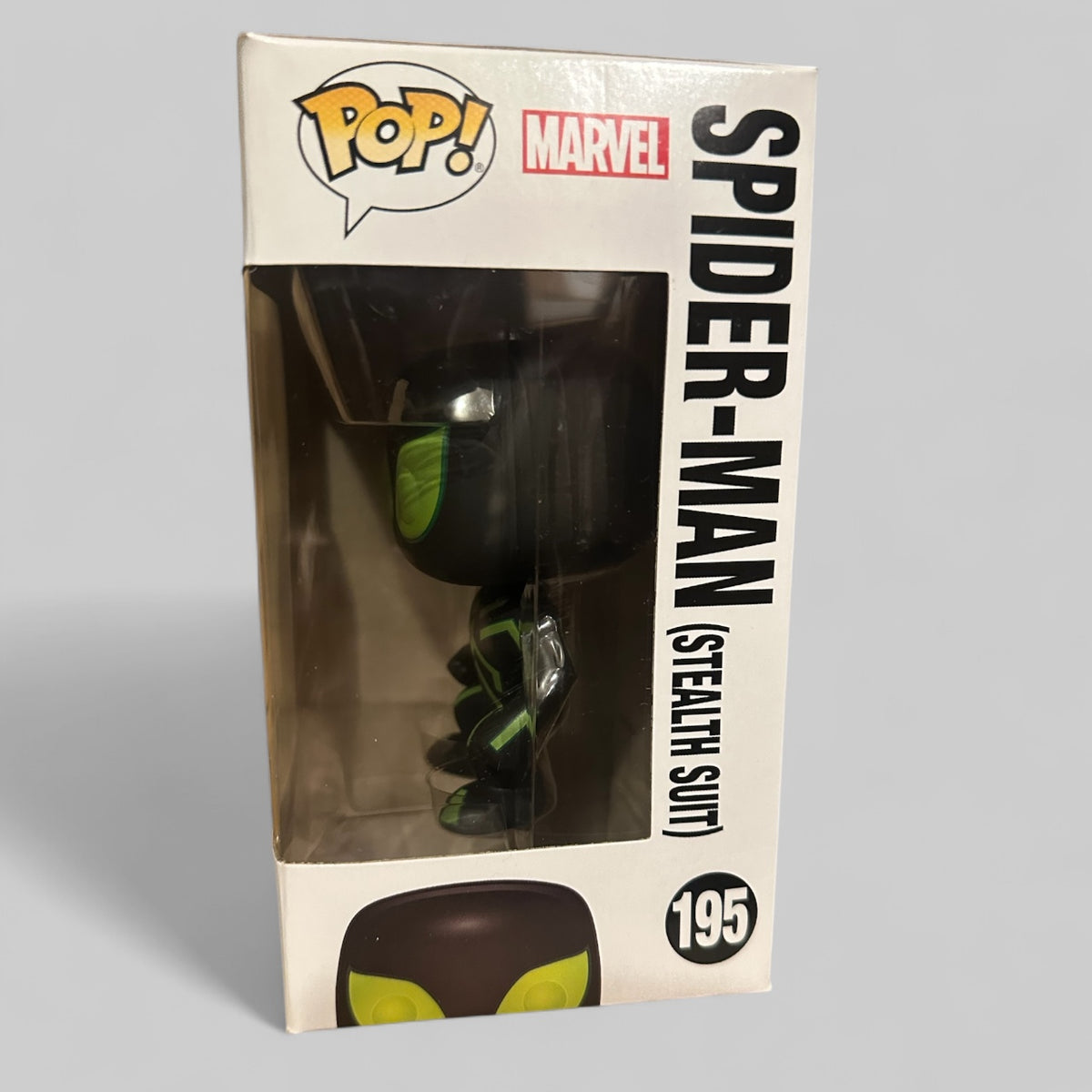 Funko POP! Marvel Spider-Man in Stealth Suit Exclusive Figure #195!