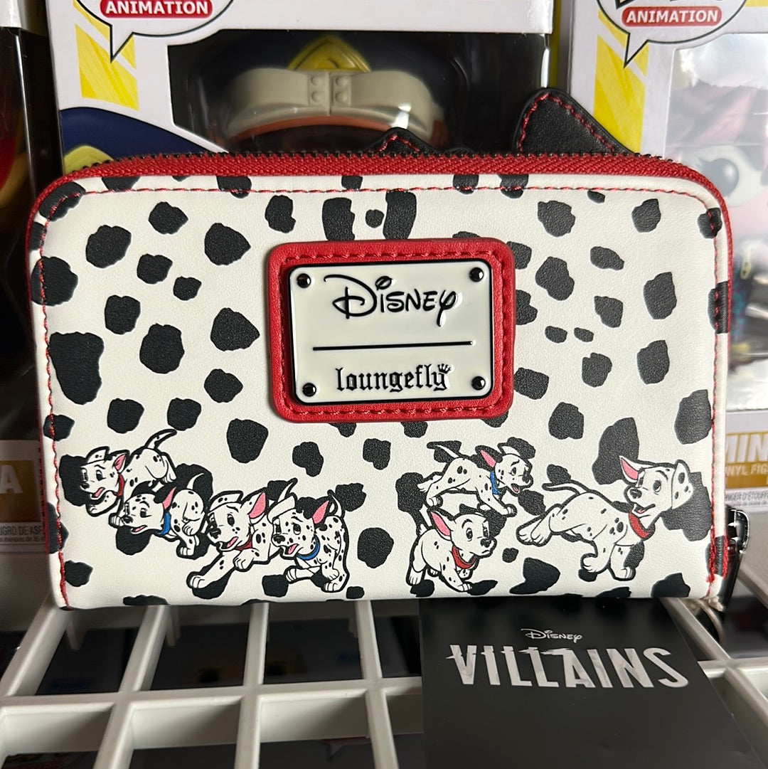 Disney 101 Dalmatians Cruella De Vill Purse Wallet Black