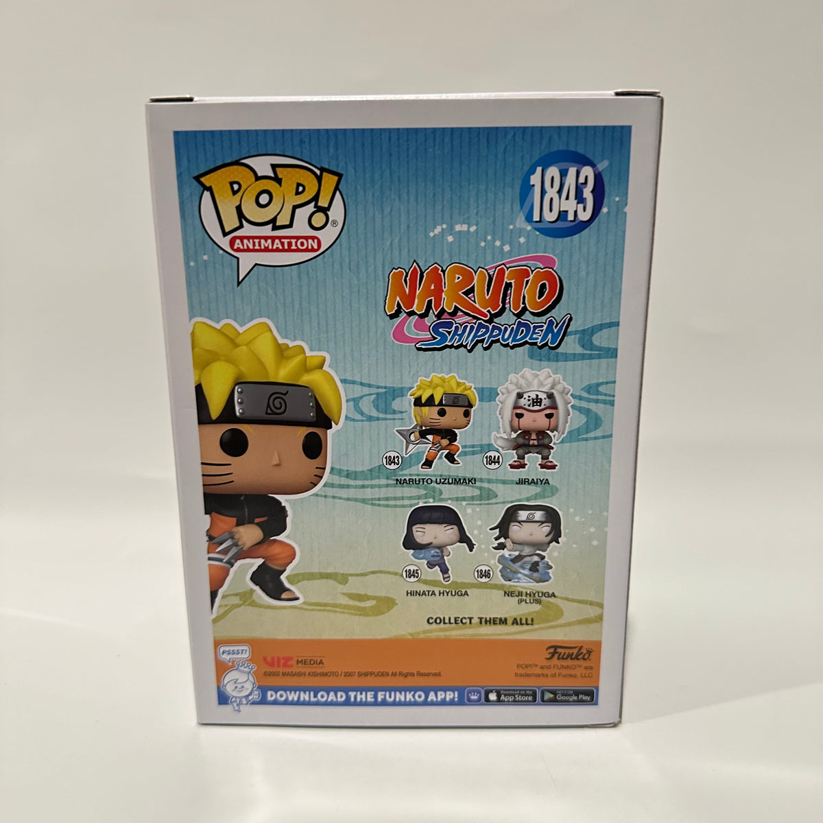 Funko POP! Anime Naruto Uzumaki with Kunai & Shuriken Metallic Chase #1843!