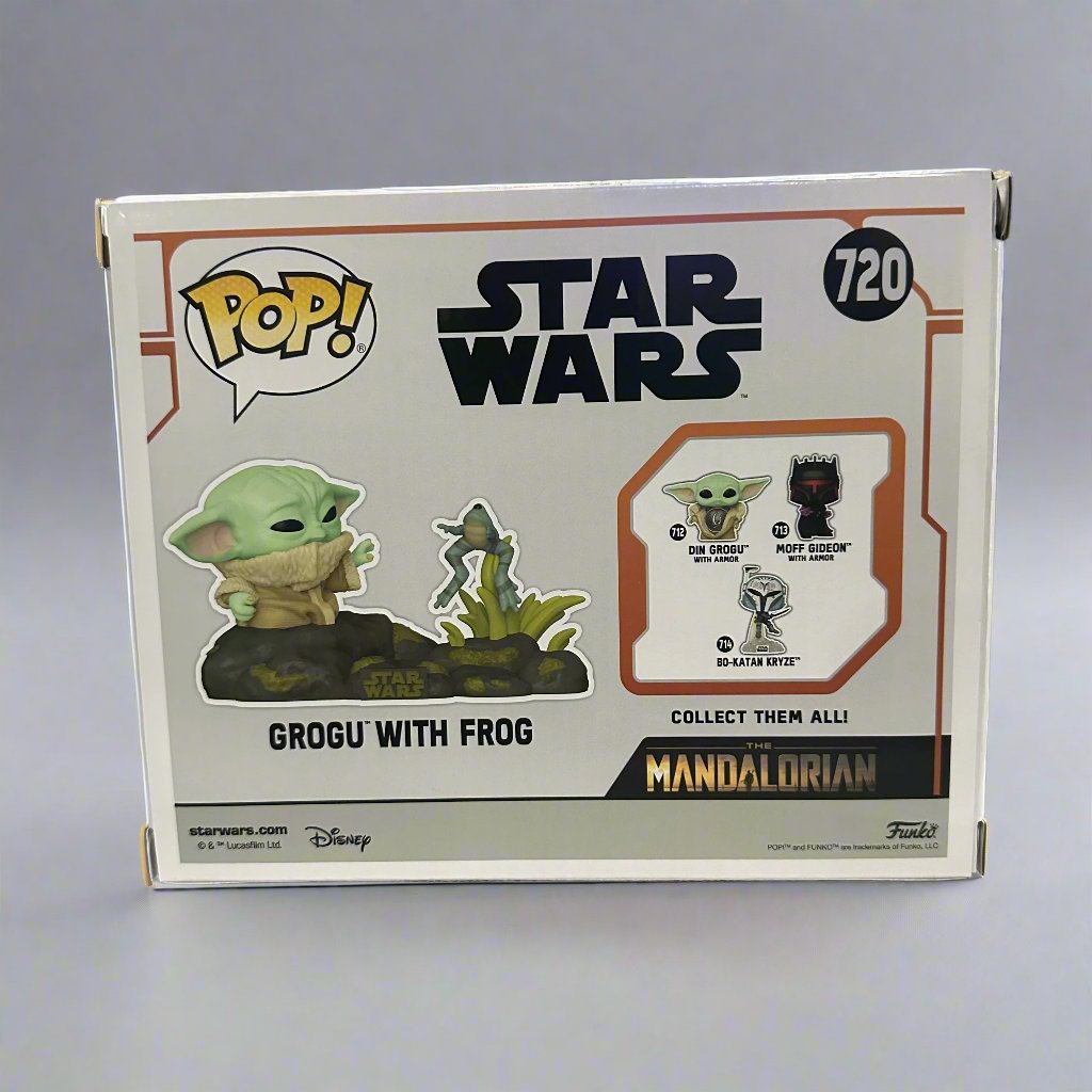 Funko Pop! Deluxe Star Wars Mandalorian Din Grogu with Frog Deluxe #720!