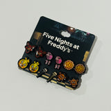 Five Nights at Freddy's Pixelated 6 Pack Earring Set